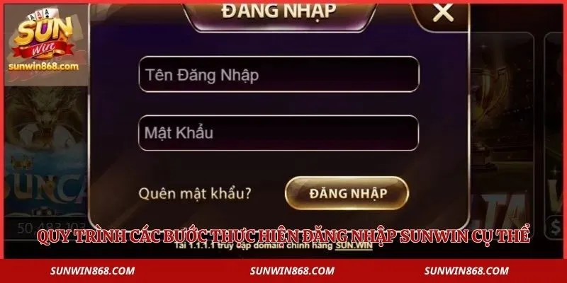 Đăng Nhập Sunwin 2 Quy trình các bước thực hiện đăng nhập Sunwin cụ thể