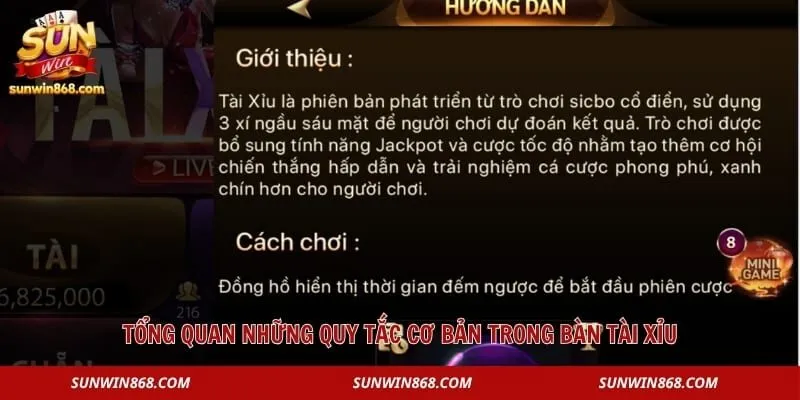 Tài Xỉu Là Gì? Khám Phá Luật Chơi Từ A Đến Z Cho Newbies 2 Tổng quan những quy tắc cơ bản trong bàn tài xỉu