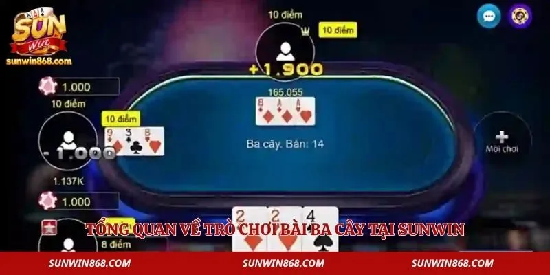 Cách Chơi Bài Ba Cây Sunwin Dễ Thắng Lớn Cho Tân Thủ 2 Tổng quan về trò chơi bài ba cây tại Sunwin